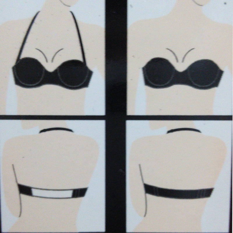 Gathering Bra Women's Silicone Strapless