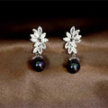 Unique And Stylish Long Gold-plated Silver Alloy Earrings