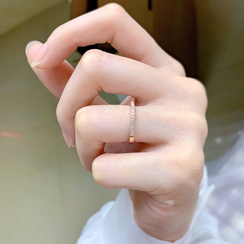 Minimalist Slim Plain Band Ring With A Niche Design
