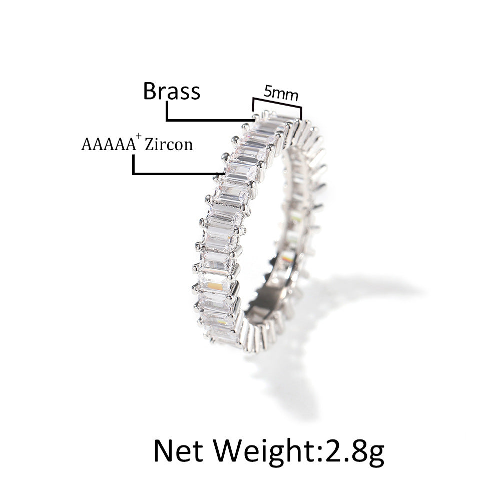Mens Ring Set Diamond Encrusted  5 Piece Ring Set