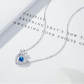 S925 Sterling Silver Dainty Heart Necklace For Women